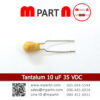 Tantalum 10 uF 35 VDC