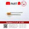 Tantalum 2.2 uF 16 VDC