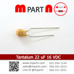 Tantalum 22 uF 16 VDC