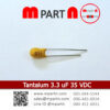 Tantalum 3.3 uF 35 VDC