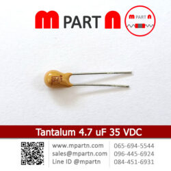 Tantalum 4.7 uF 35 VDC