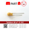 Tantalum 68 uF 10 VDC