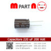 Capacitors 330 uF 200 Volt