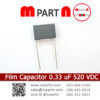 Film Capacitor 0.33 uF 520 VDC