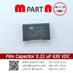 Film Capacitor 0.22 uF 630 VDC