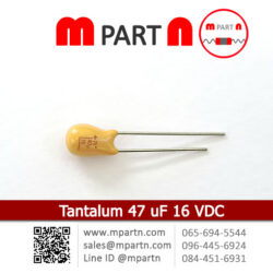 Tantalum 47 uF 16 VDC