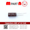 Capacitors 680 uF 63 Volt