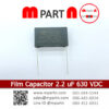 Film Capacitor 2.2 uF 630 VDC