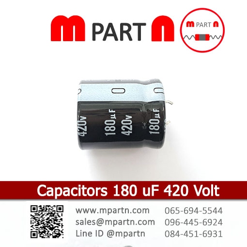 Capacitors 180 uF 420 Volt Capacitors 180 uF 420 Volt