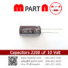 Capacitors 2200 uF 10 Volt
