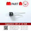 Capacitors 100 uF 16 Volt