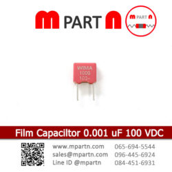 Film Capaciltor 0.001 uF 100 VDC
