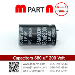 Capacitors 680 uF 200 Volt